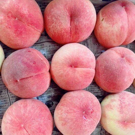 猛暑と桃と、見た目の価値。